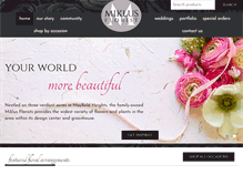 Tablet Screenshot of miklusflorist.com